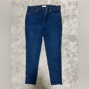 Madewell 10” High Rise Dark Wash Stretch Denim